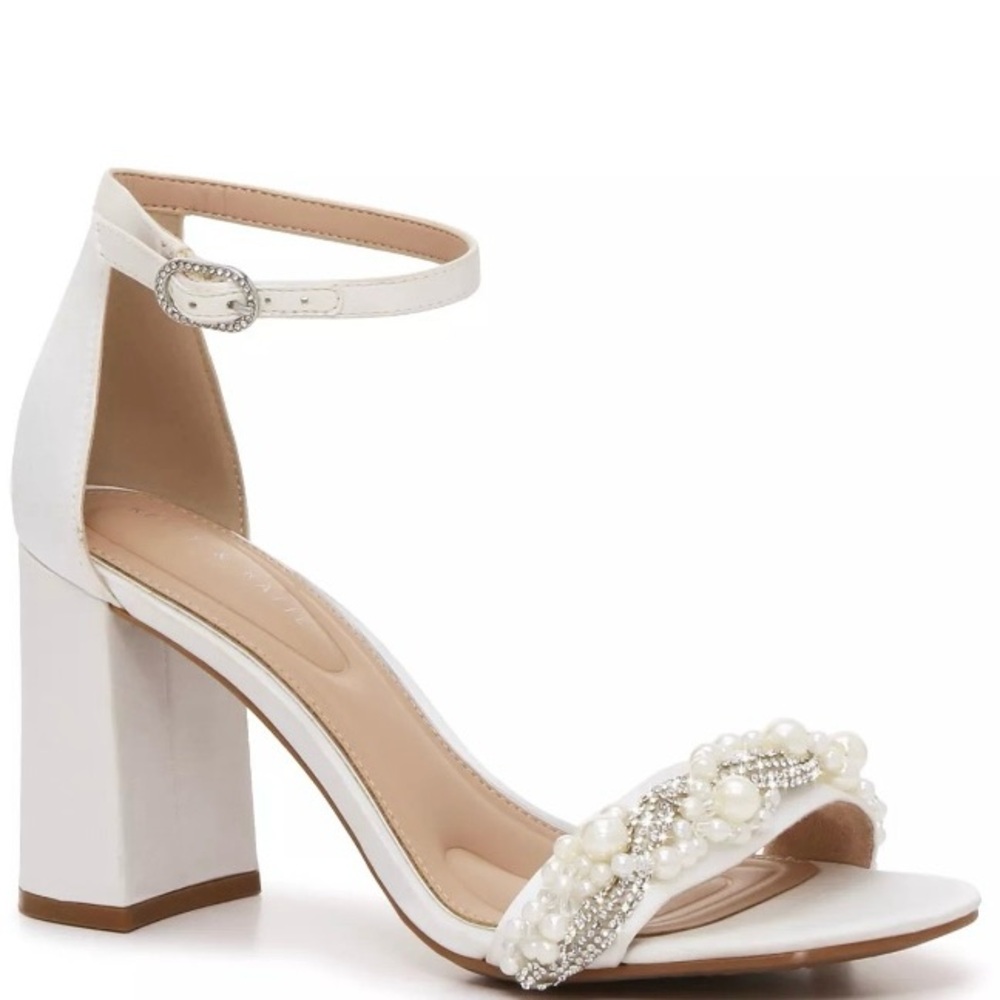 Kelly & Katie Ivory Embellished Heels